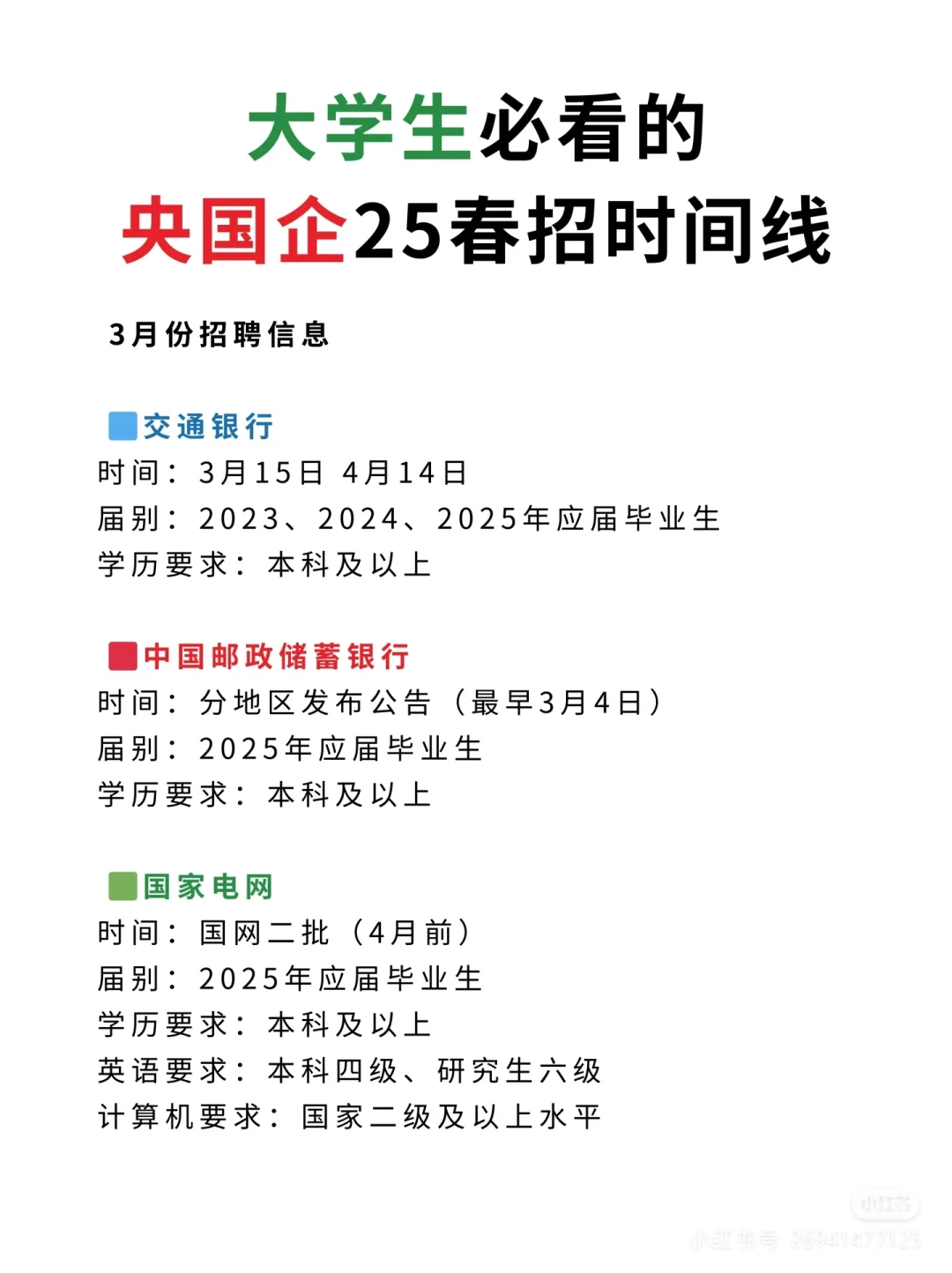 24届25届必看的：央国企25春招时间线24届2
