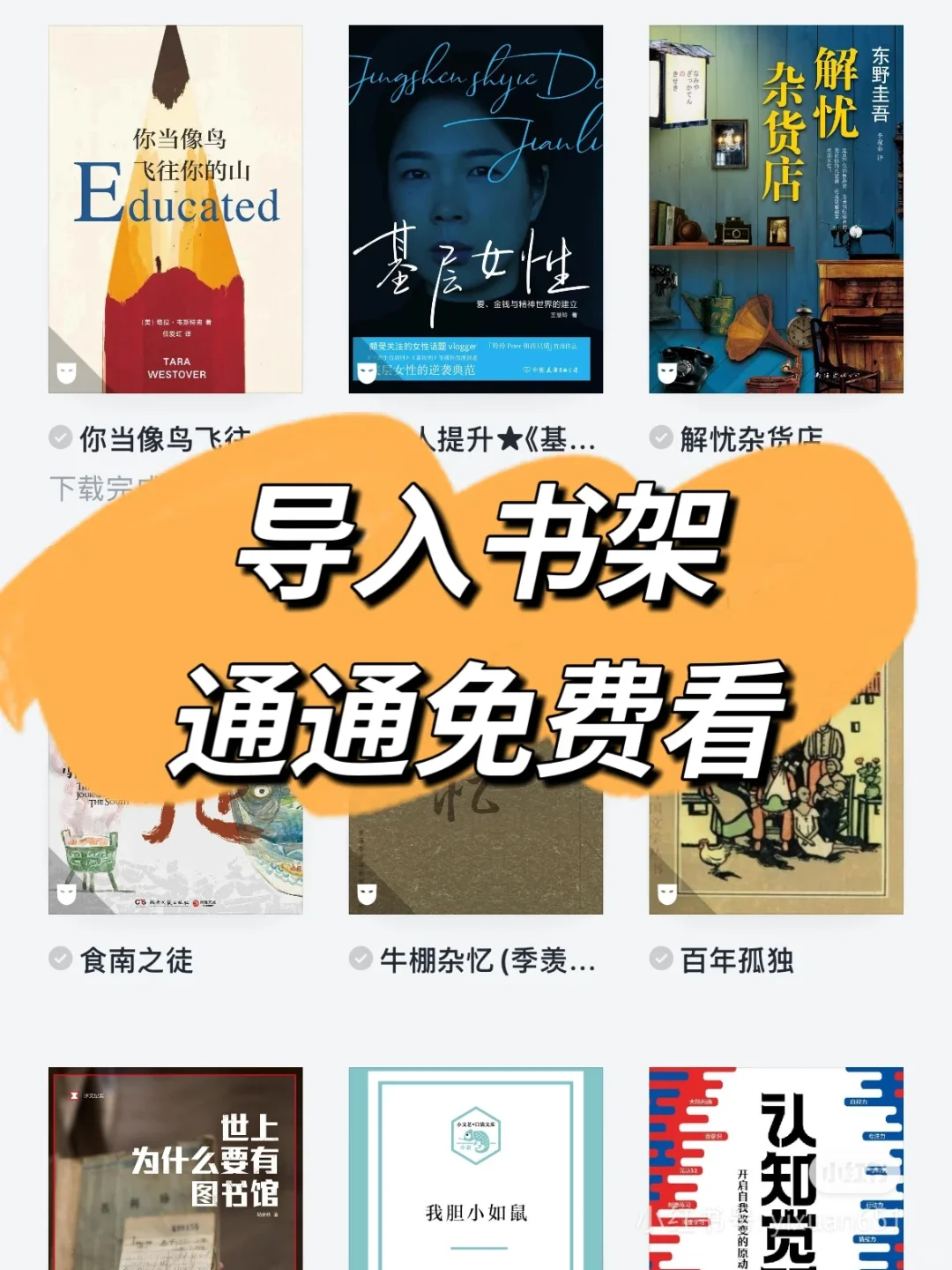 感谢小红书😭！让我实现电子书自由！