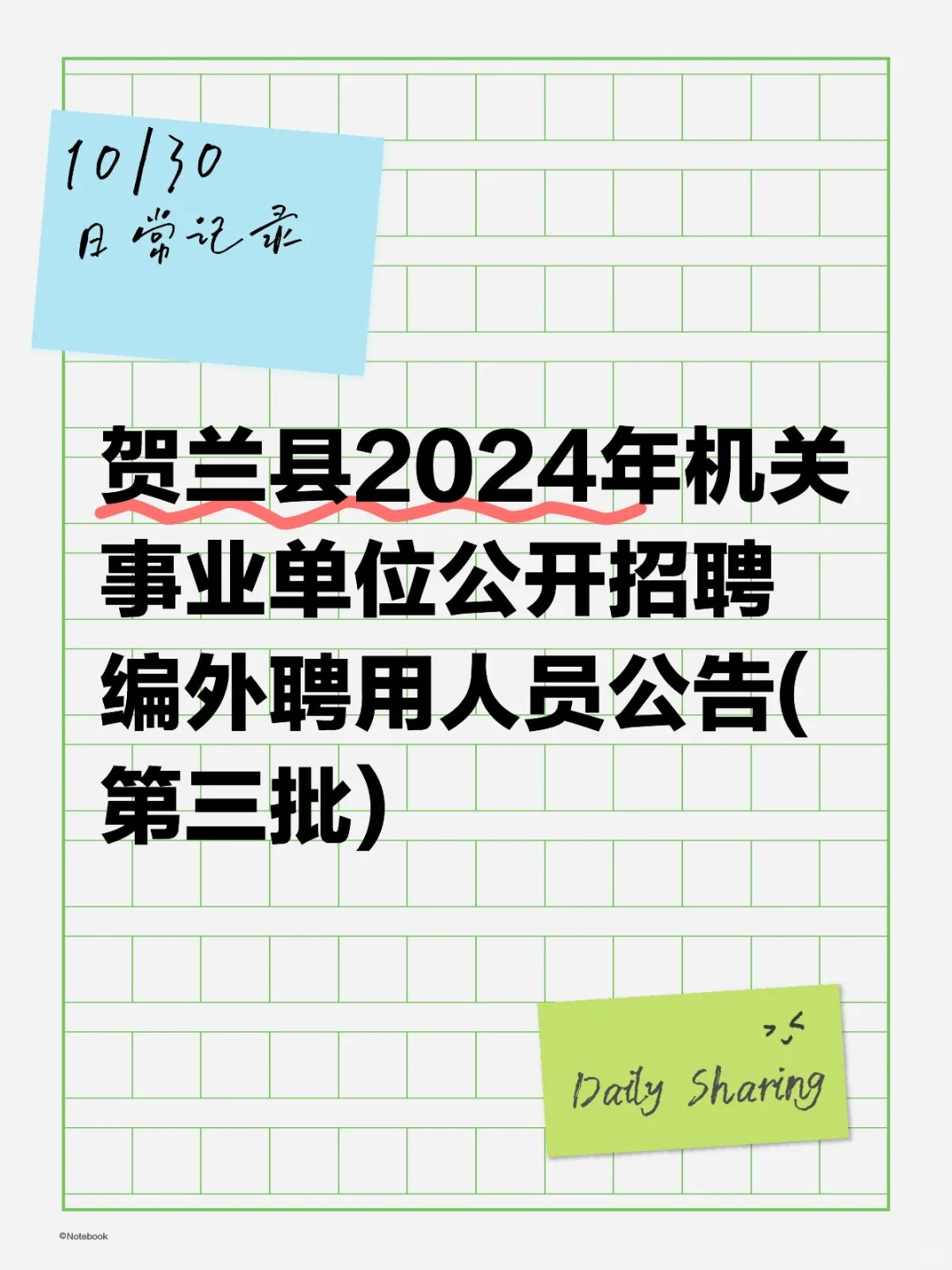 贺兰县 2024 年公开招聘编外聘用人员公告❗