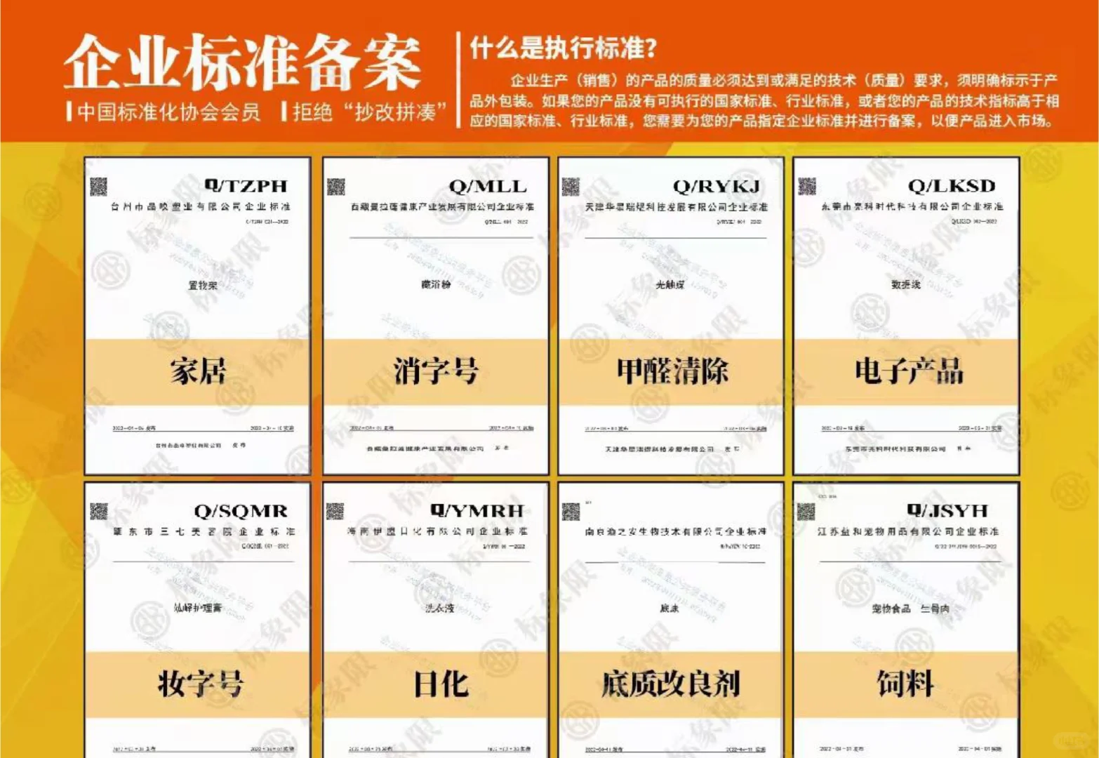 企业标准备案需要什么条件