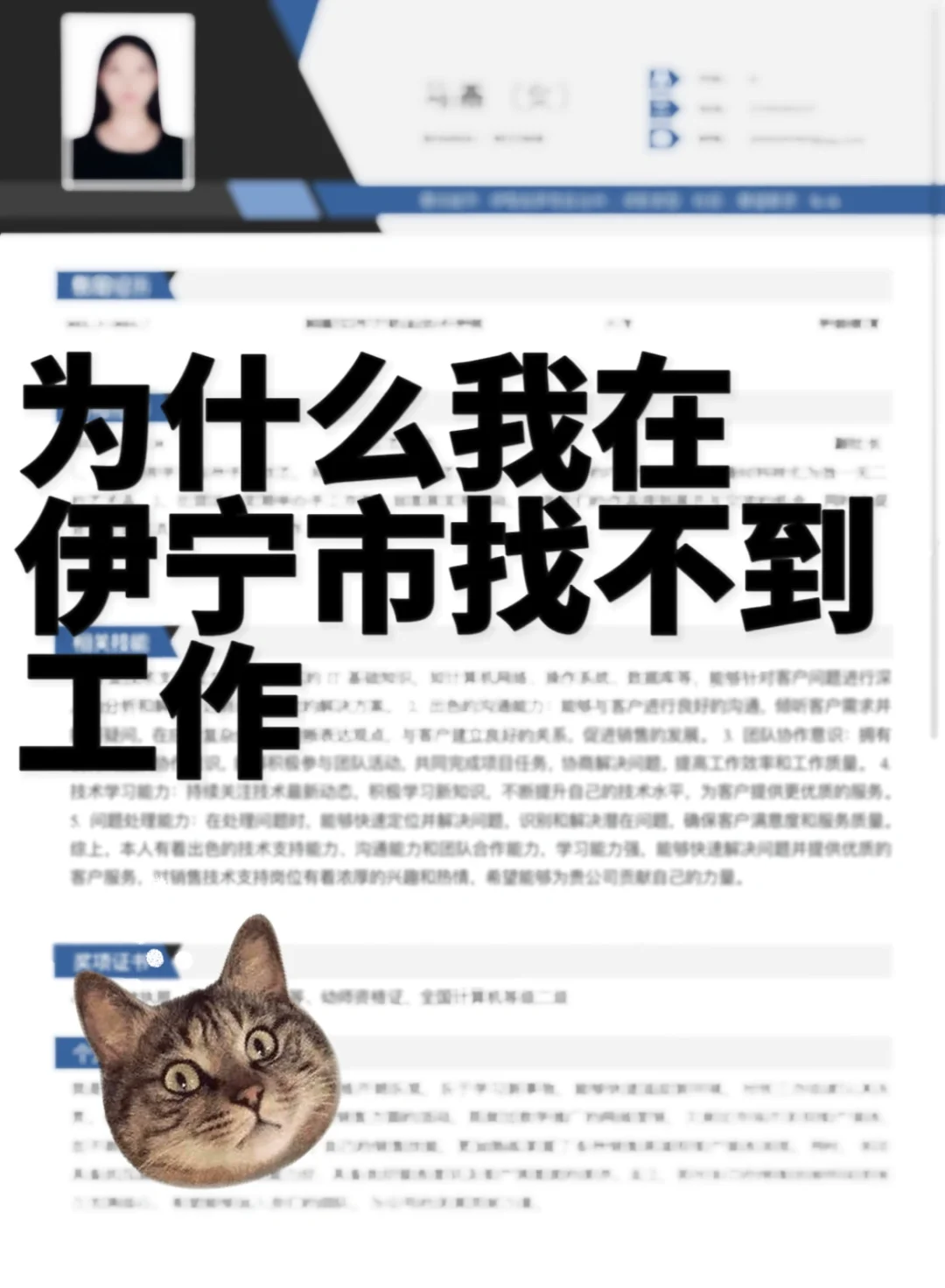 为什么我在伊宁市找不到工作！