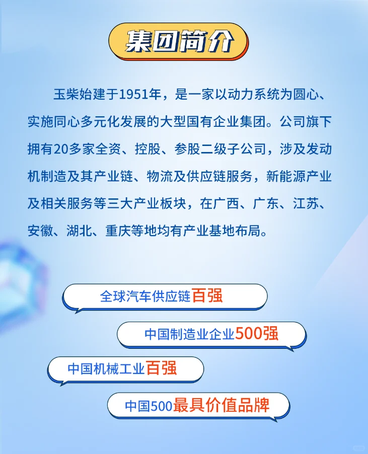 年薪10W+｜玉柴集团校招来袭