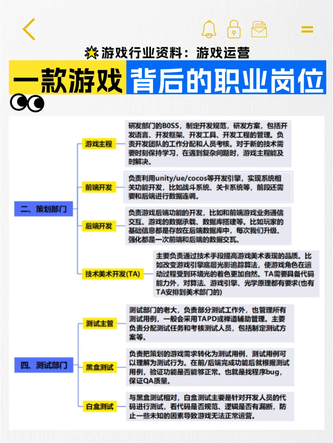 游戏公司都有哪些岗位？别告诉我你不知道