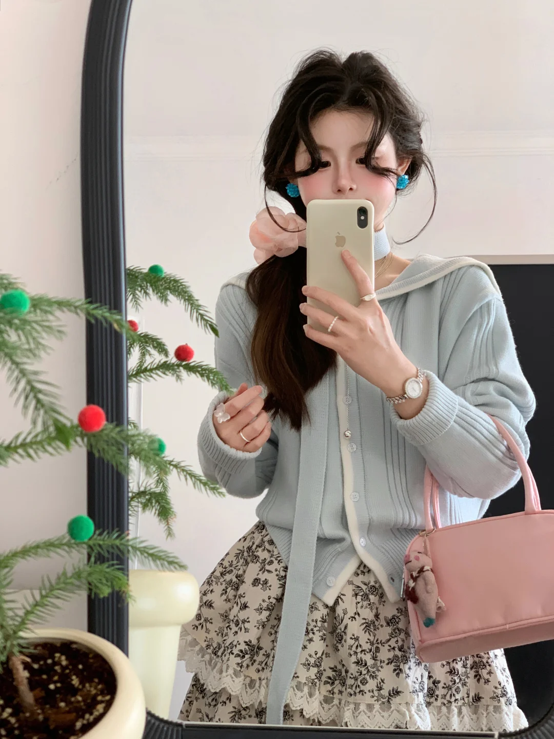 浅春系针织穿搭｜好爱淡淡的温柔啊🍧