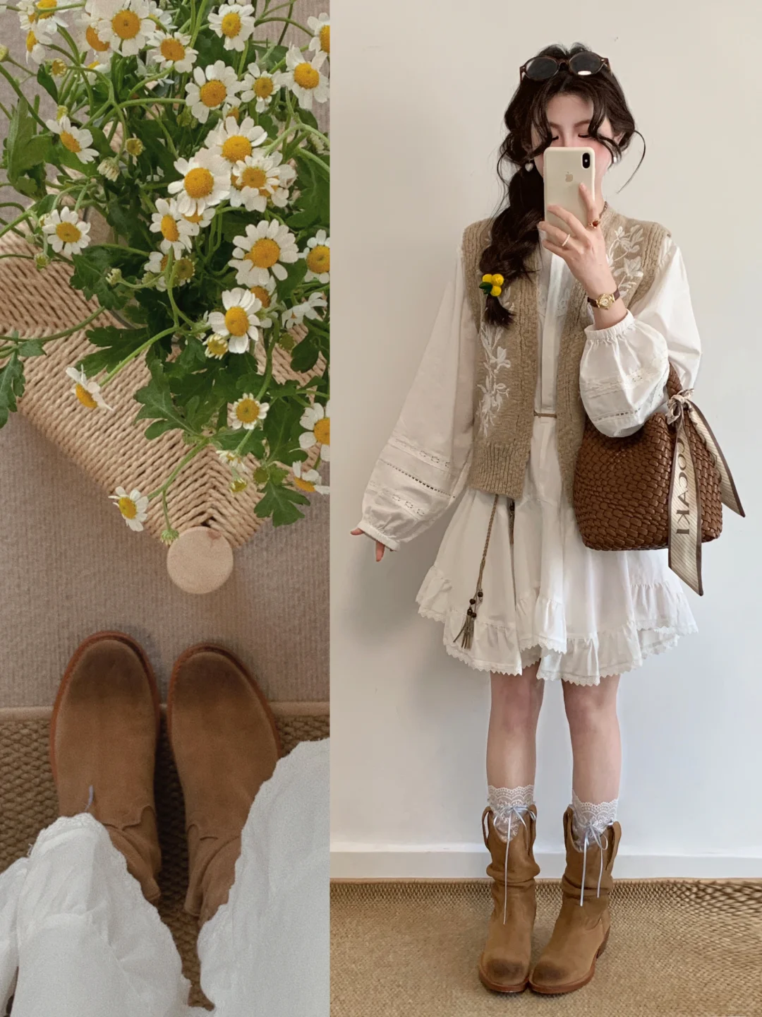 浅春系针织穿搭｜好爱淡淡的温柔啊🍧