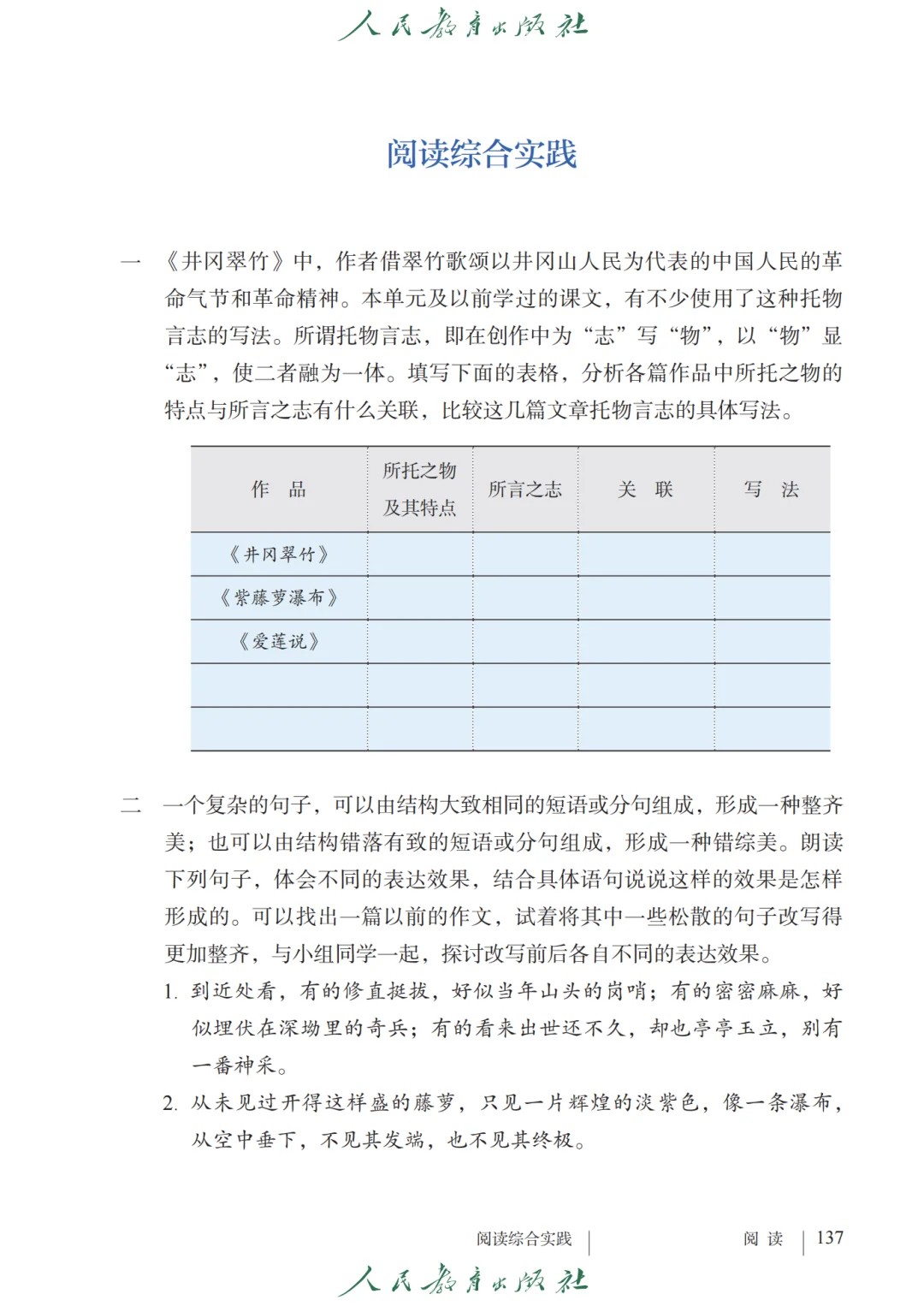 初中语文🔥七年级下册（10）