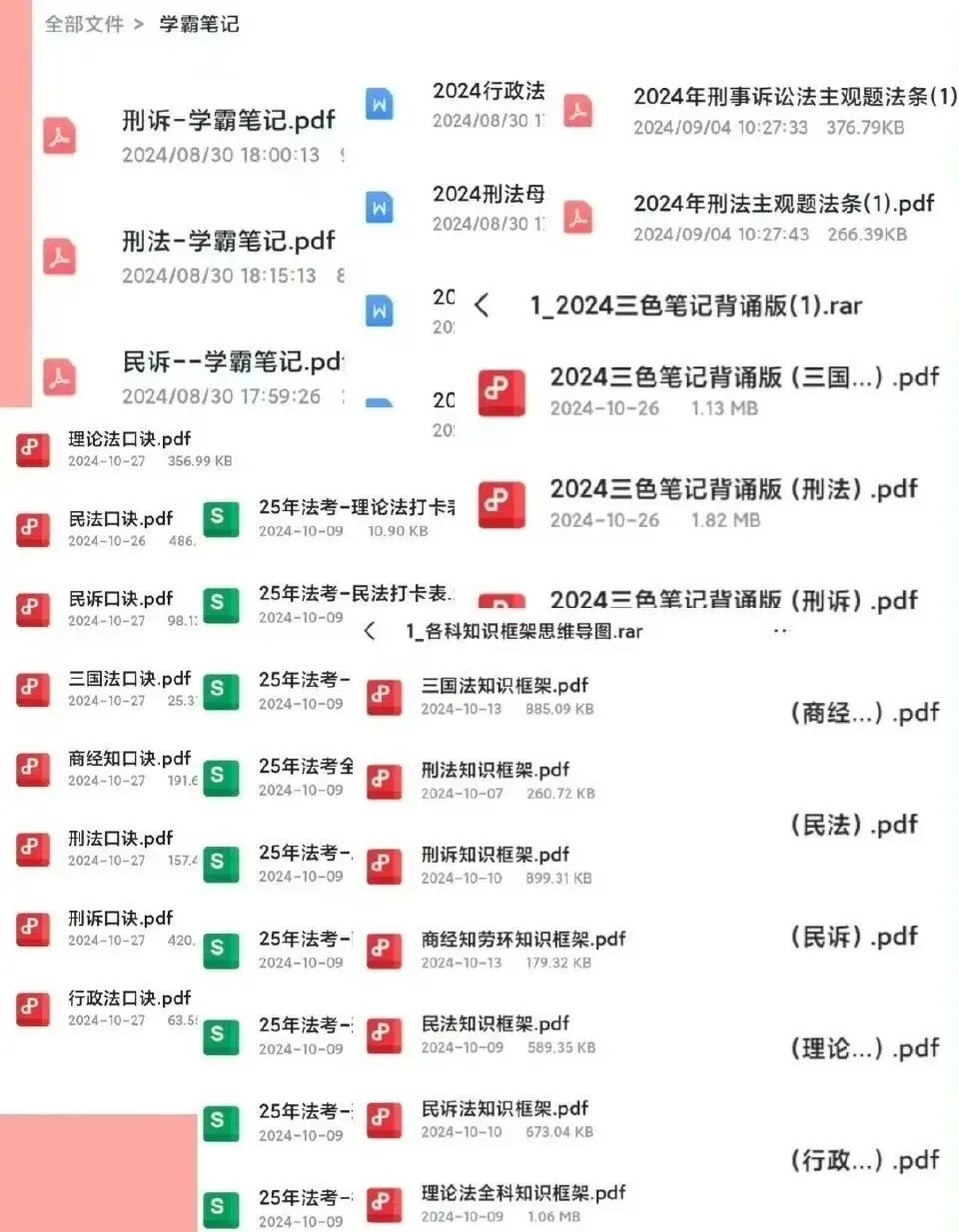 25法考最新网盘资料！无暇（free）