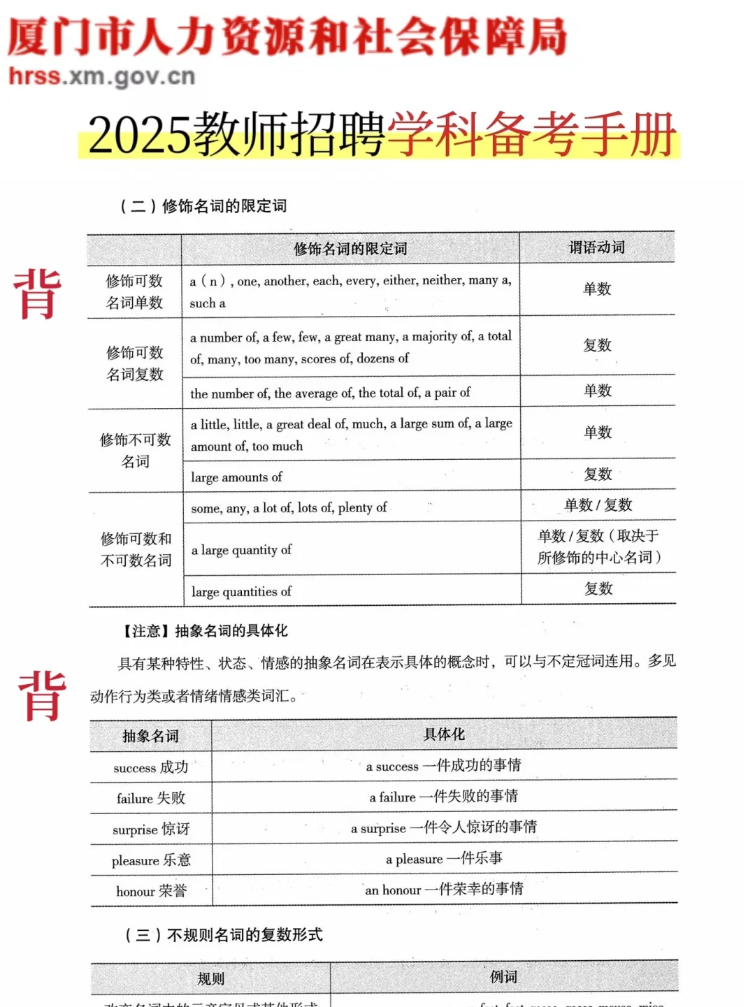 提醒一下，25福建厦门教师招聘的强度！