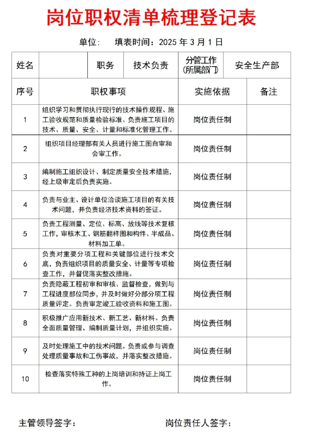 公司岗位职责如何梳理