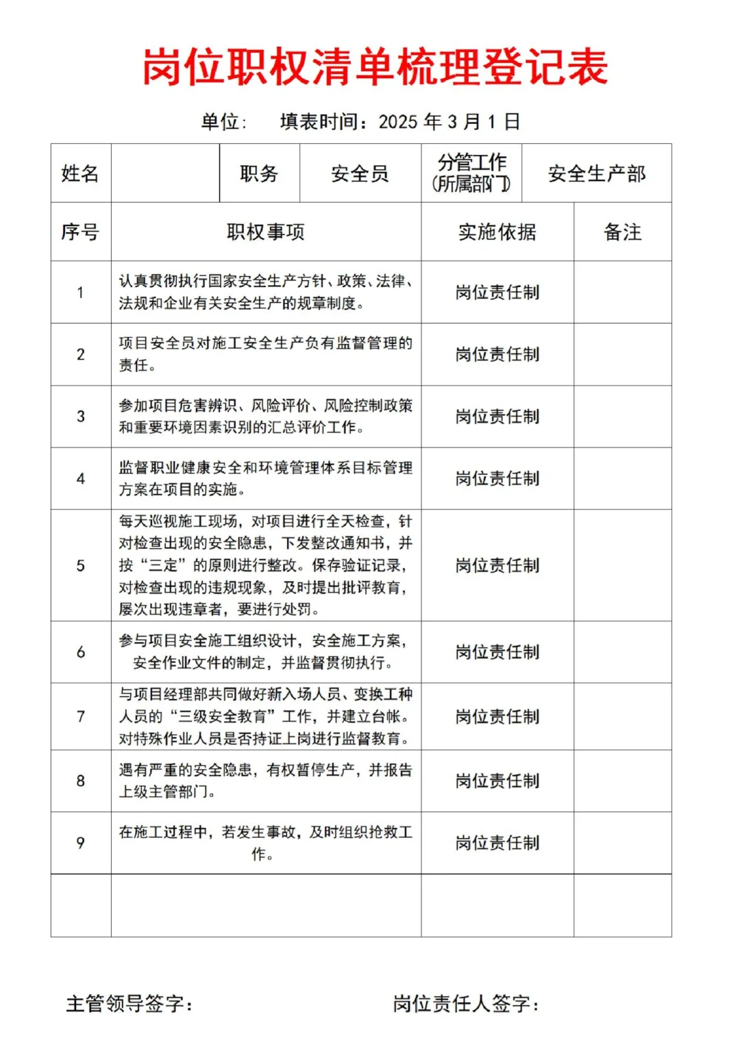 公司岗位职责如何梳理