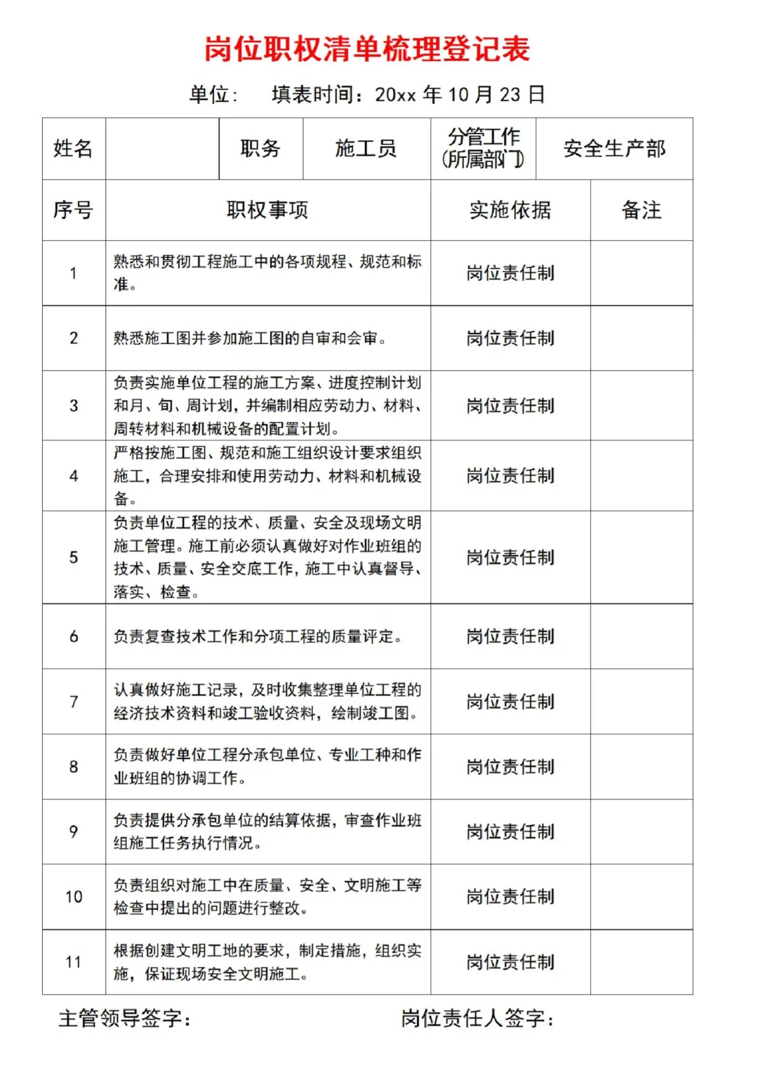 公司岗位职责如何梳理