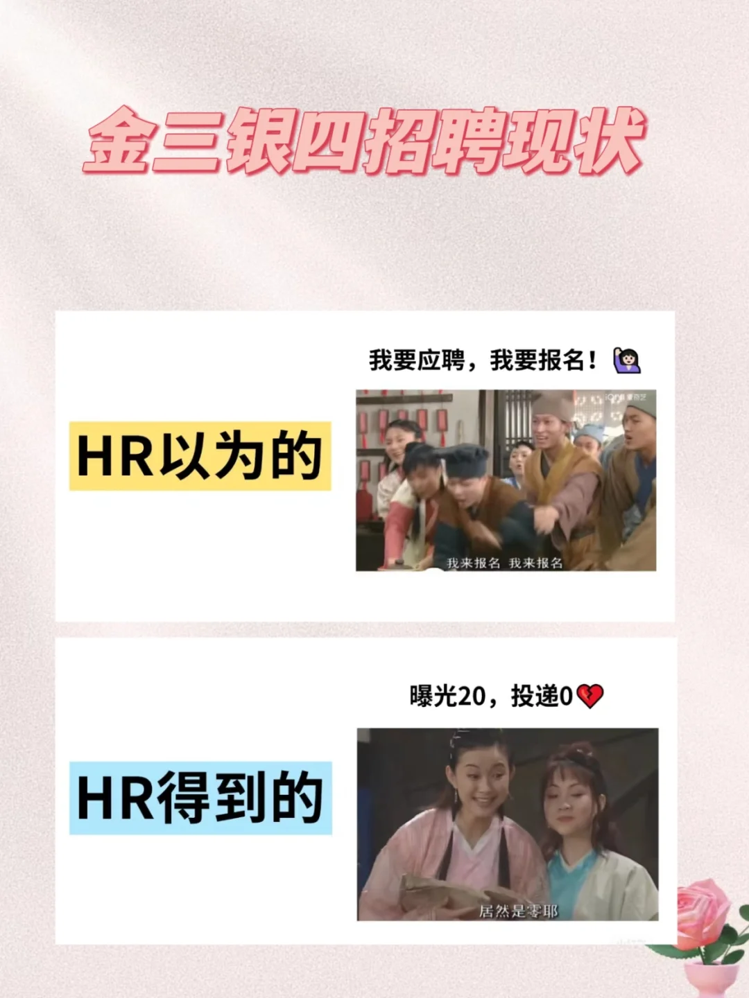 金三银四招聘旺季，全在HR的想象里😭