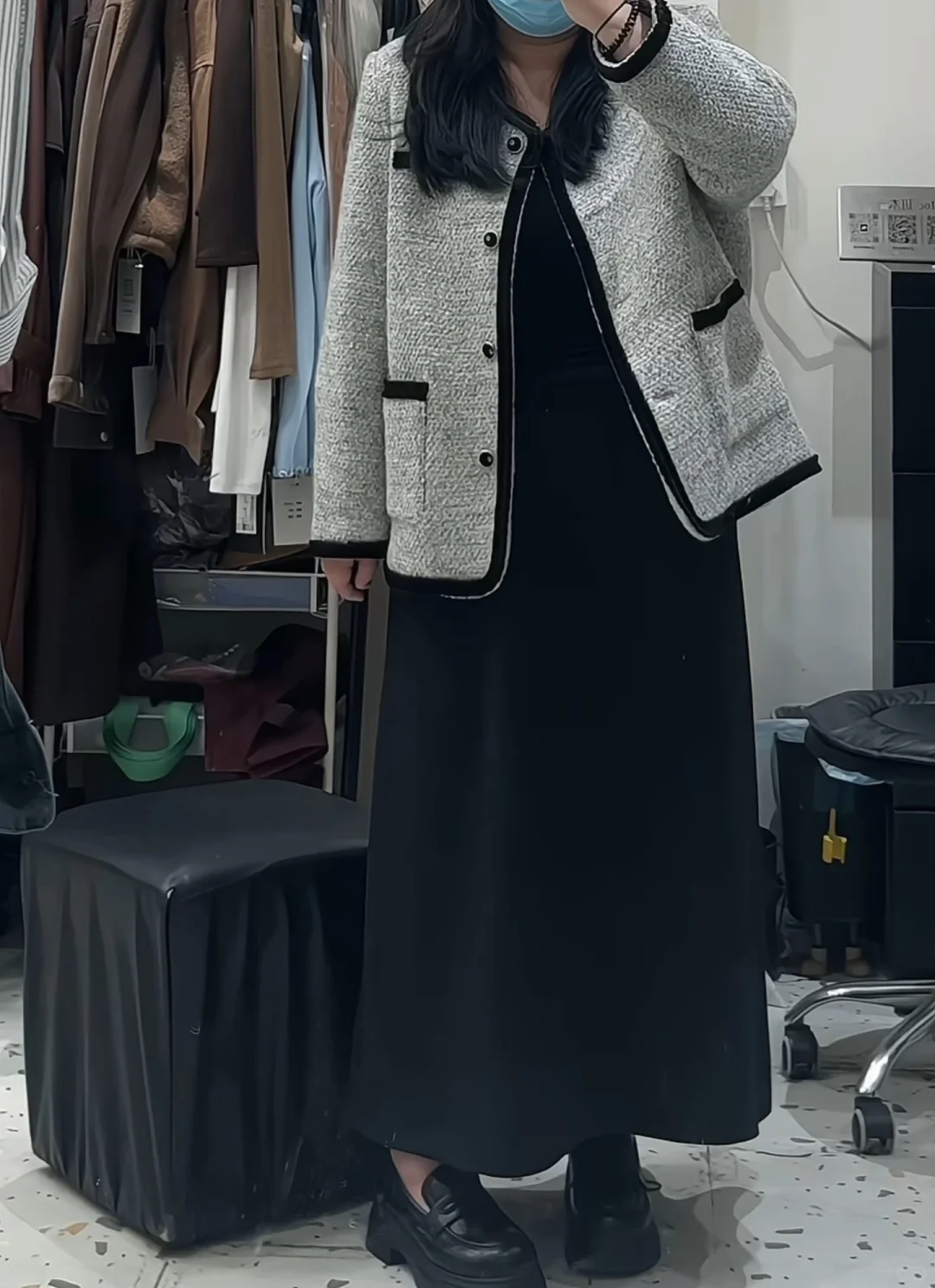 150 斤155cm｜实况分享 5G入冬显瘦外套❗️