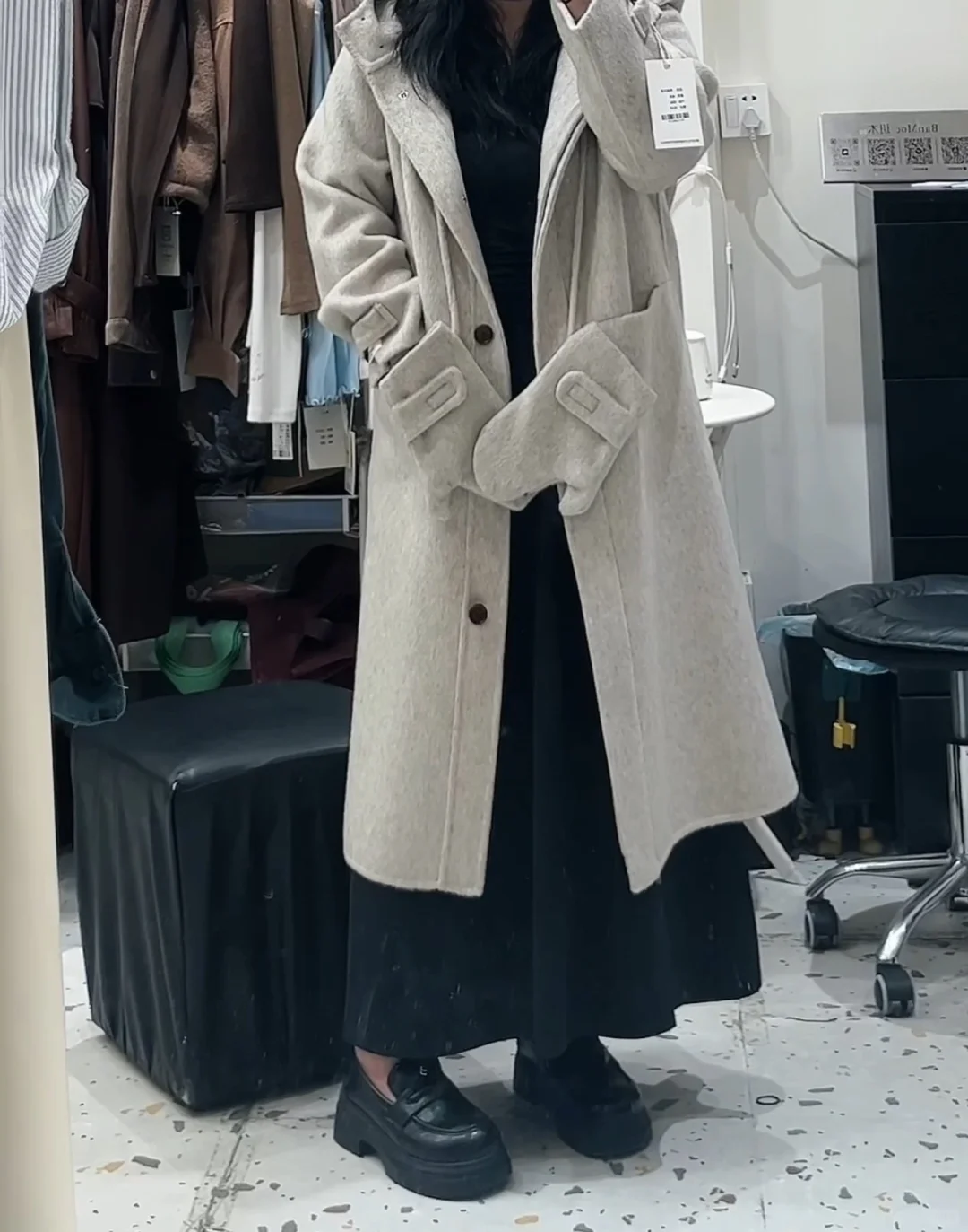 150 斤155cm｜实况分享 5G入冬显瘦外套❗️