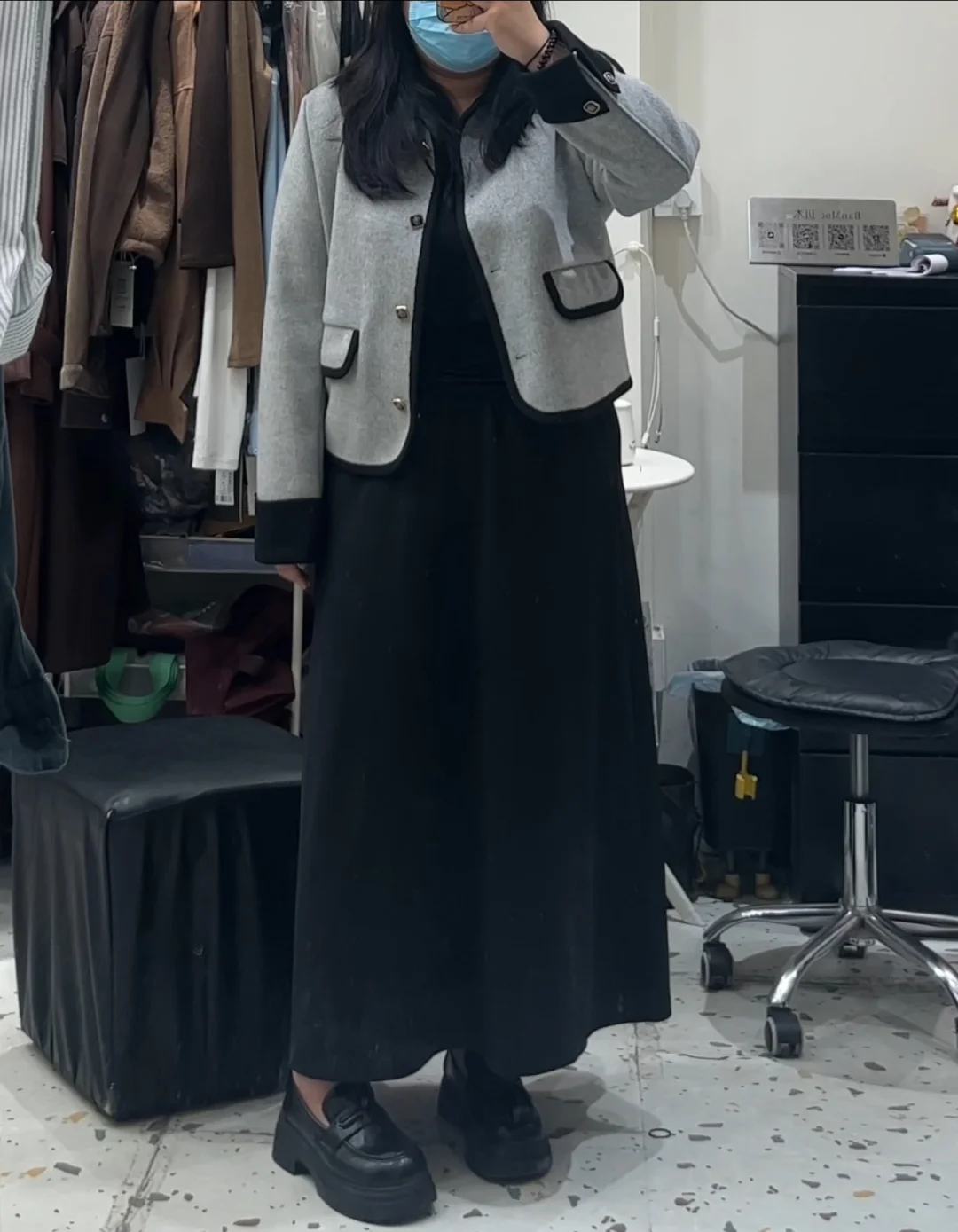 150 斤155cm｜实况分享 5G入冬显瘦外套❗️