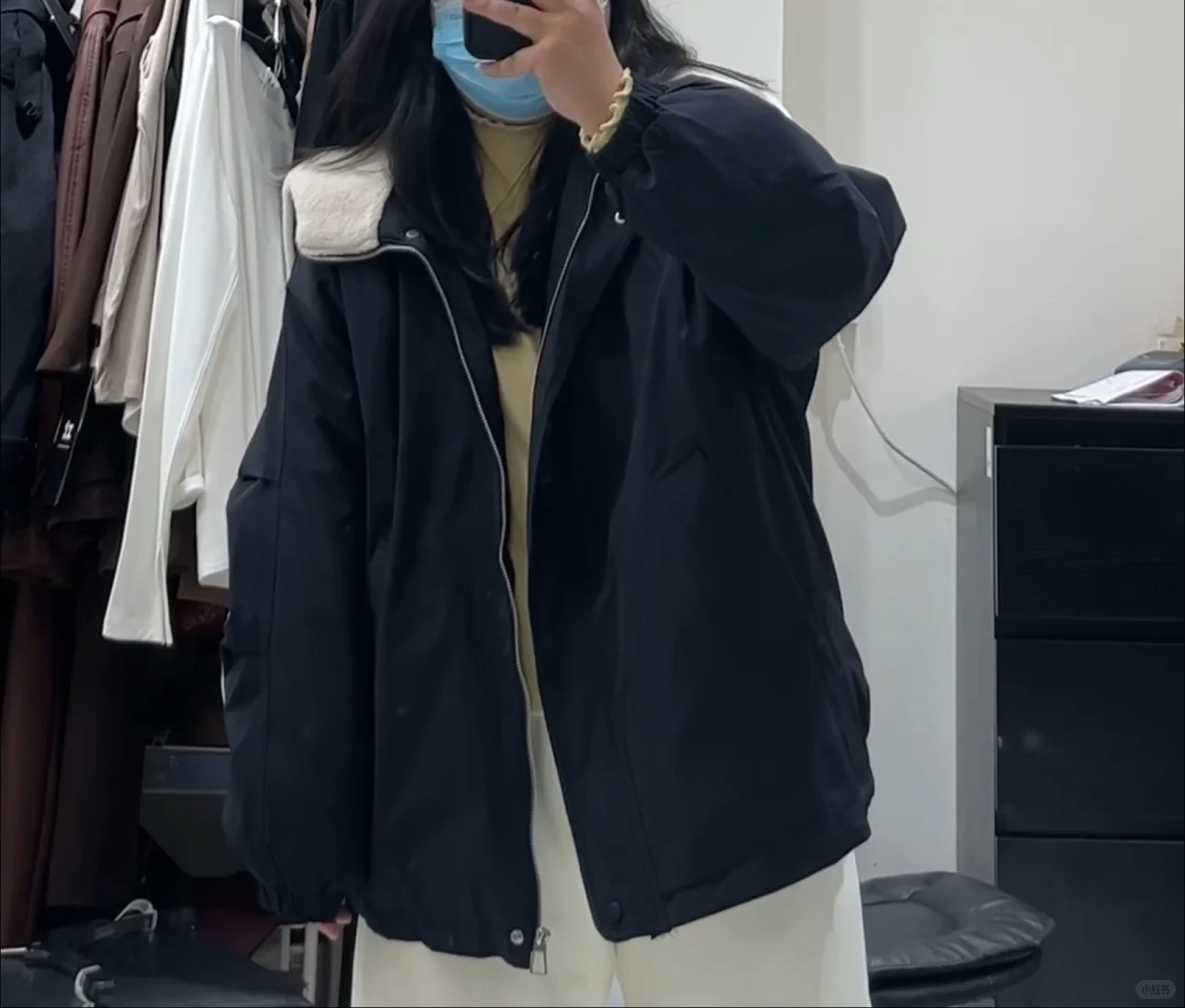 150 斤155cm｜实况分享 5G入冬显瘦外套❗️