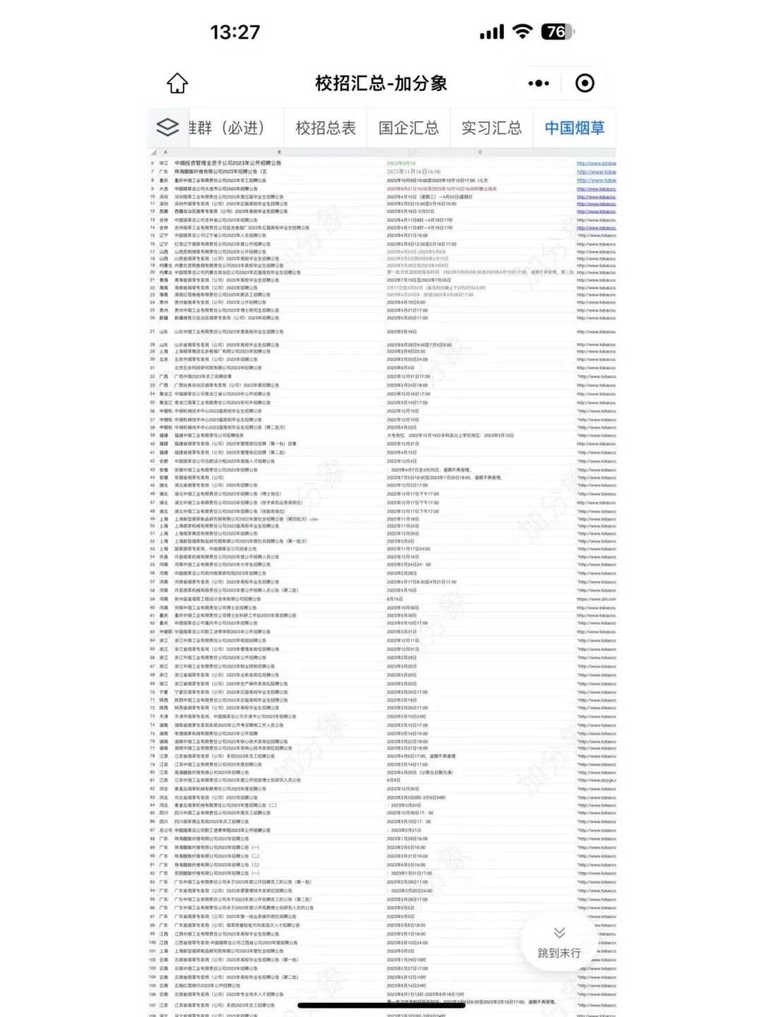 烟草还在招聘！！人均年薪过万