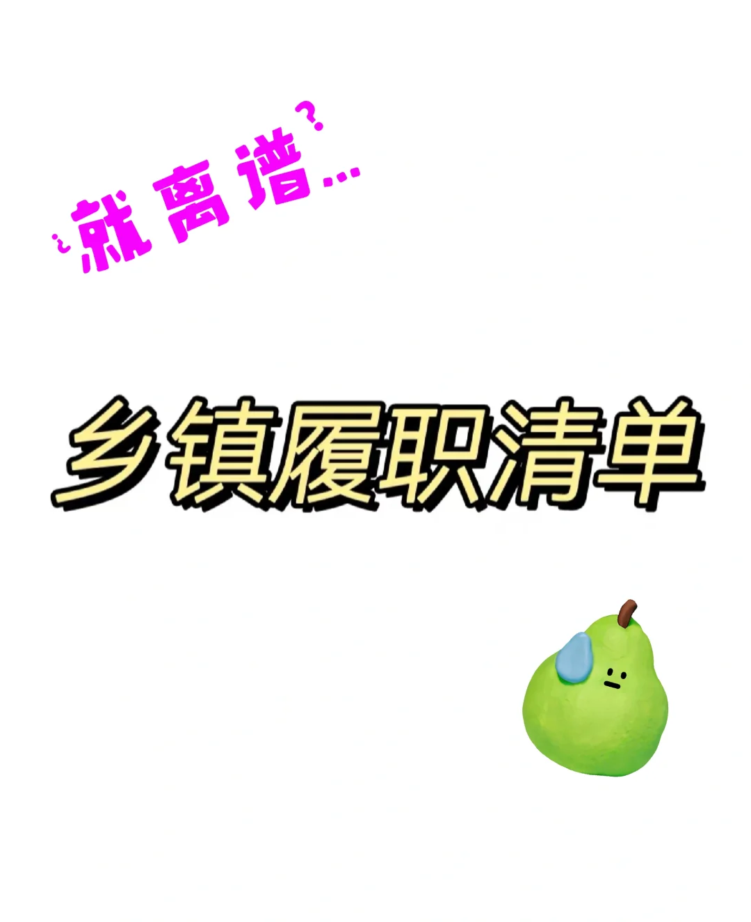 乡镇履职事项清单