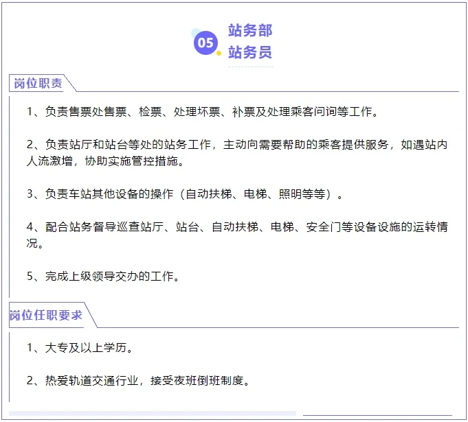 北京轨道运营公司11个岗位在招聘等你加入！