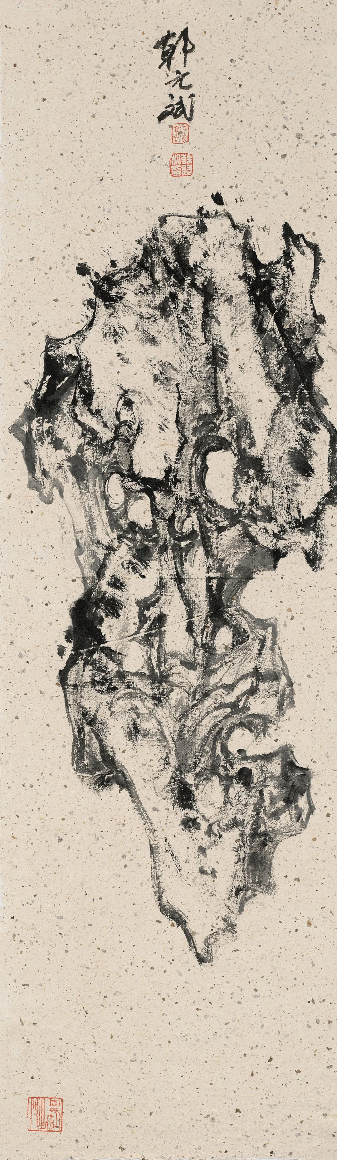 滉堂墨记｜斑明点古苔画六屏