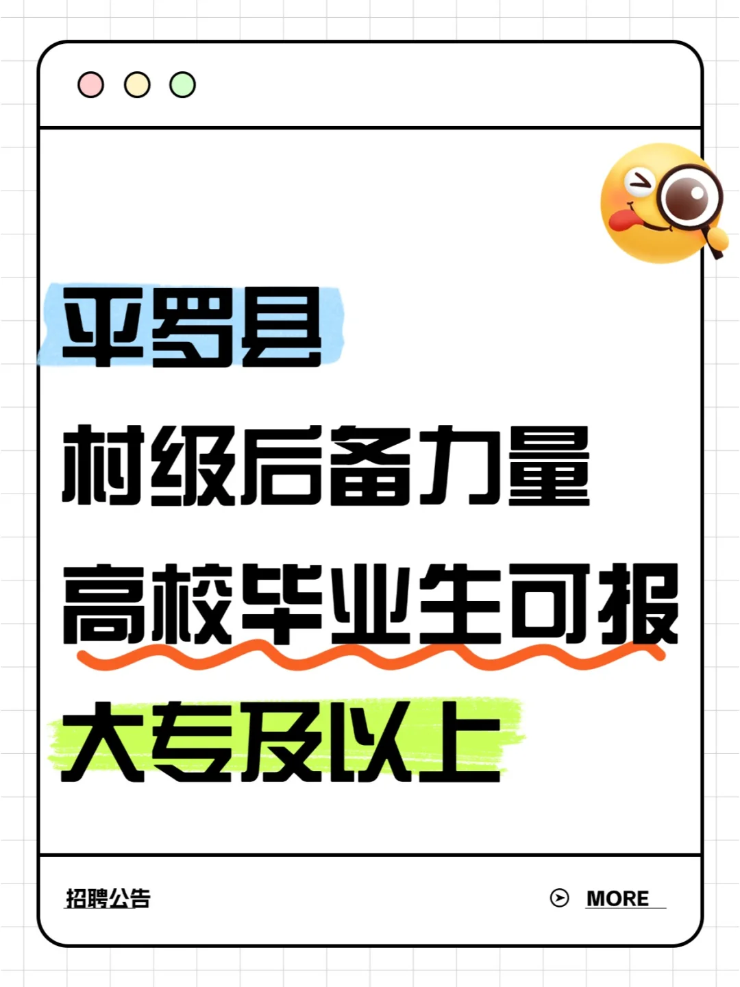 平罗县村级后备力量招募