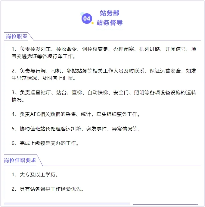 北京轨道运营公司11个岗位在招聘等你加入！