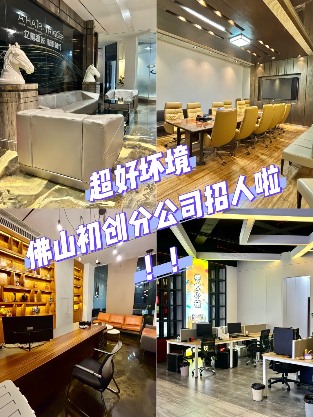 找工作！佛山初创分公司招人啦！！