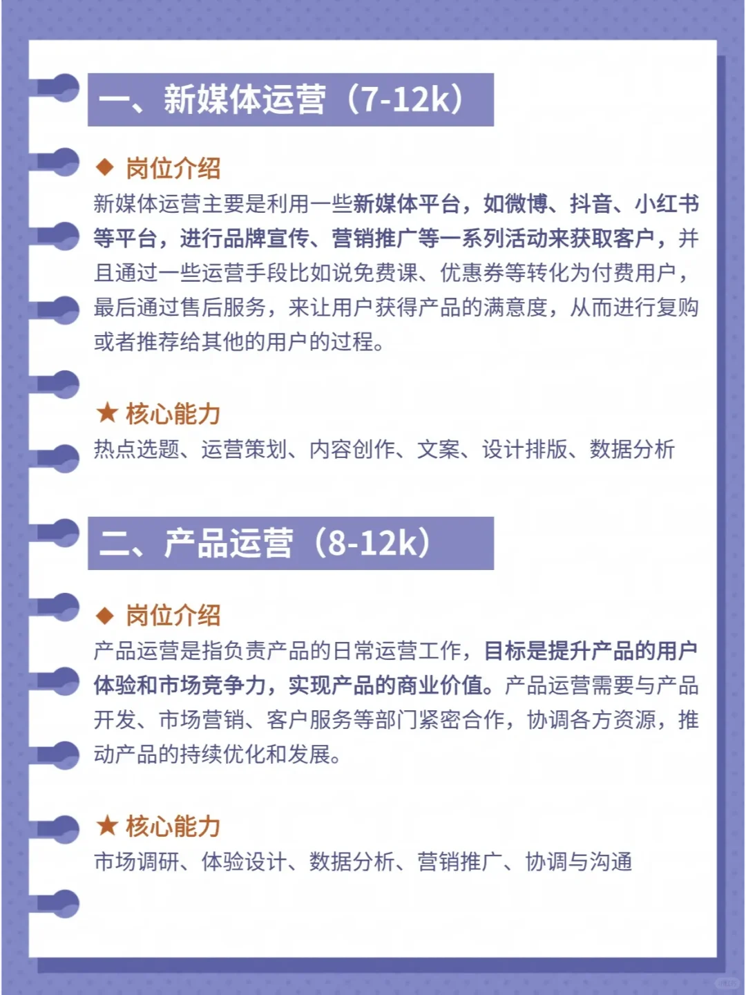 新媒体8️大岗位介绍👋看看你适合哪个？