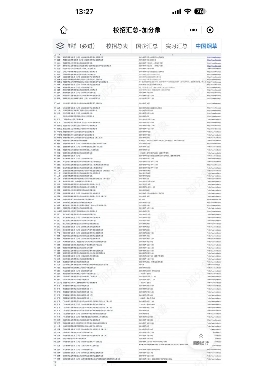 烟草还在招聘！往届生也有岗