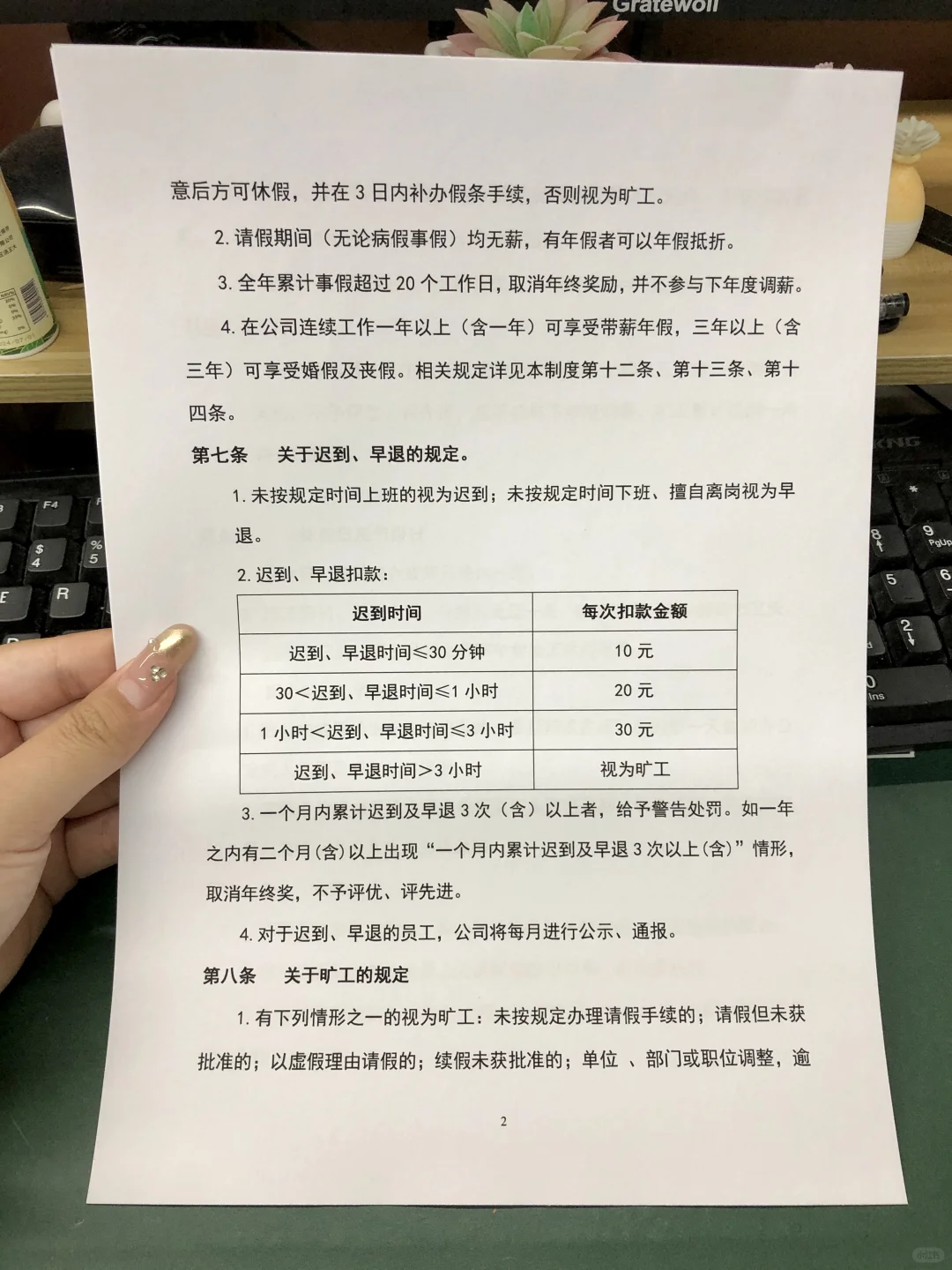 小企业用这套考勤管理制度就可以了🔥