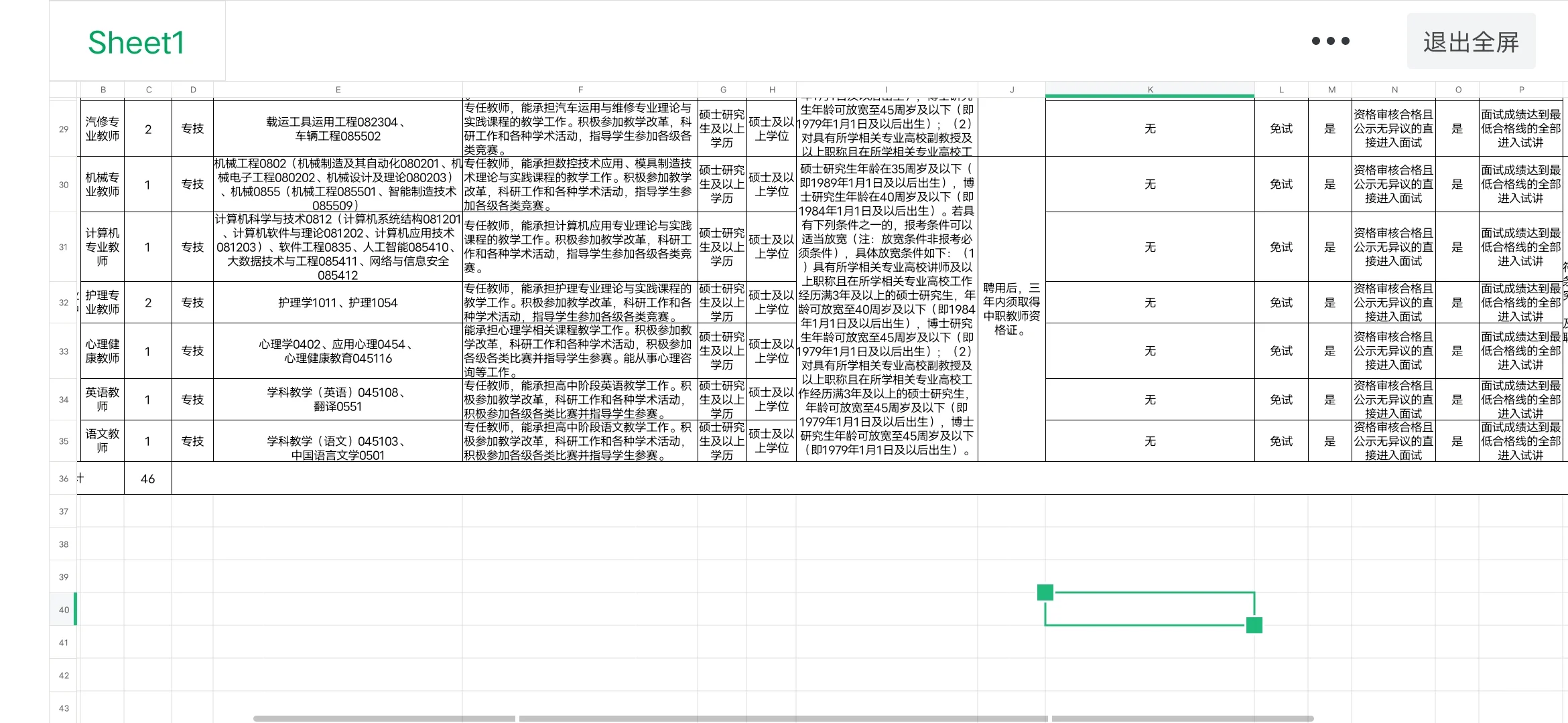 湖北天门职业学院招聘