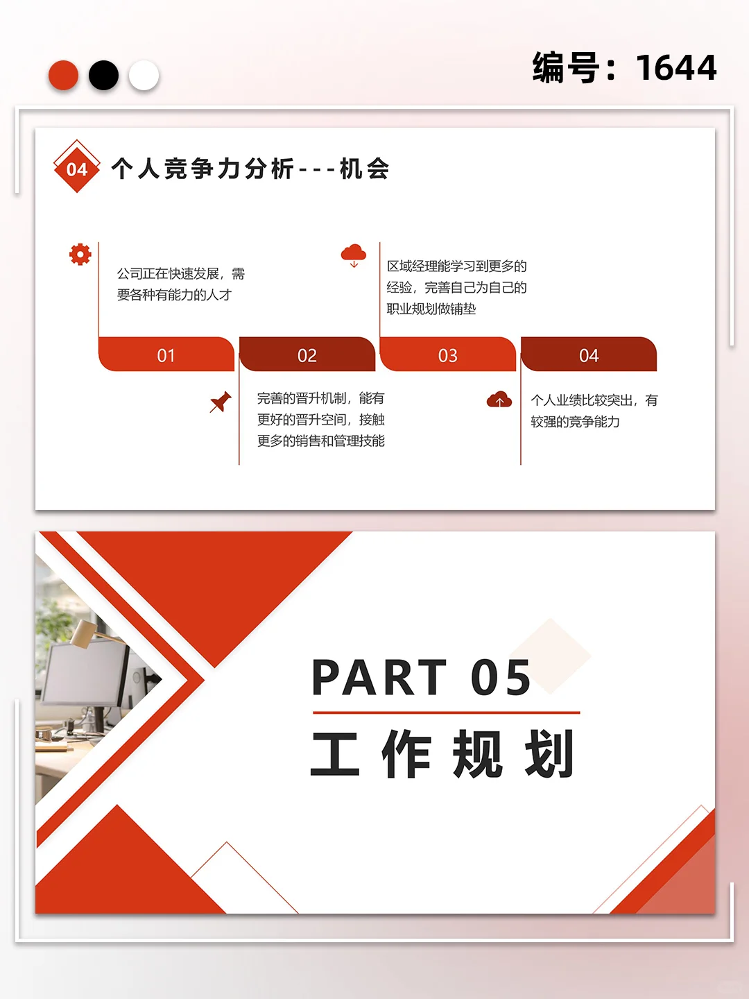 销售主管经理岗位竞聘述职ppt模板