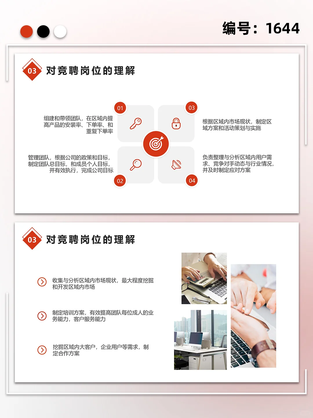 销售主管经理岗位竞聘述职ppt模板