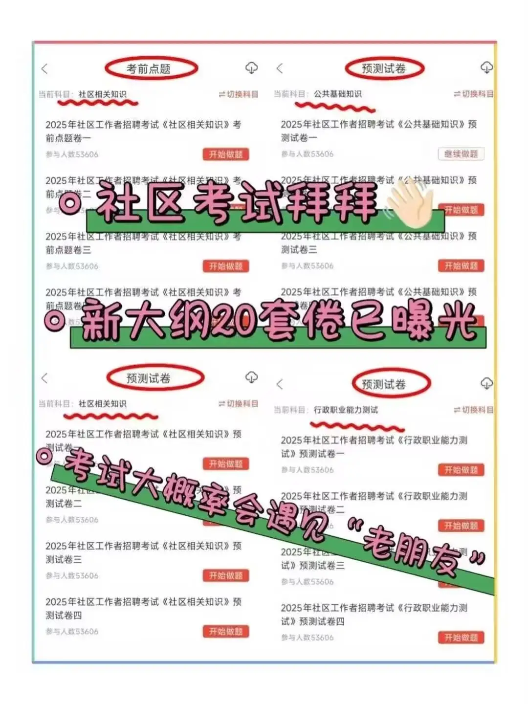 昆明官渡区社区工作者，直接背，重复率90%