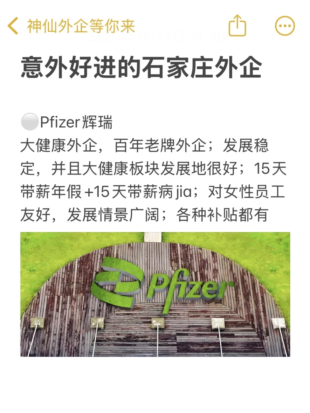 意外好进的石家庄外企合集