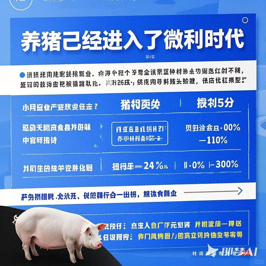 养猪微利时代，如何玩转生猪市场？🐷💰