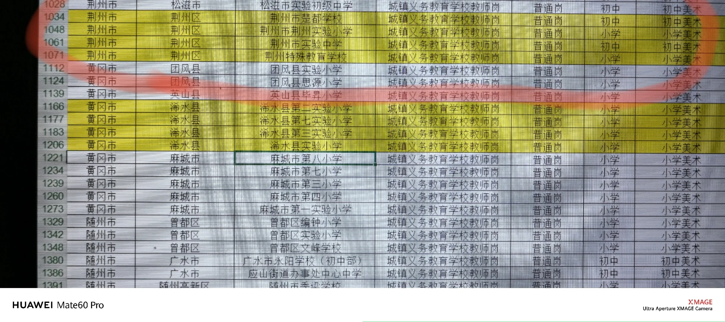 麻城市和荆州区美术教师招聘