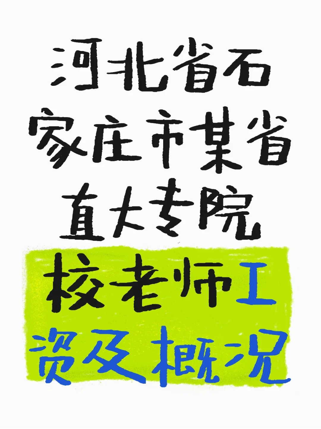 河北省石家庄市某省直大专院校老师工资概况