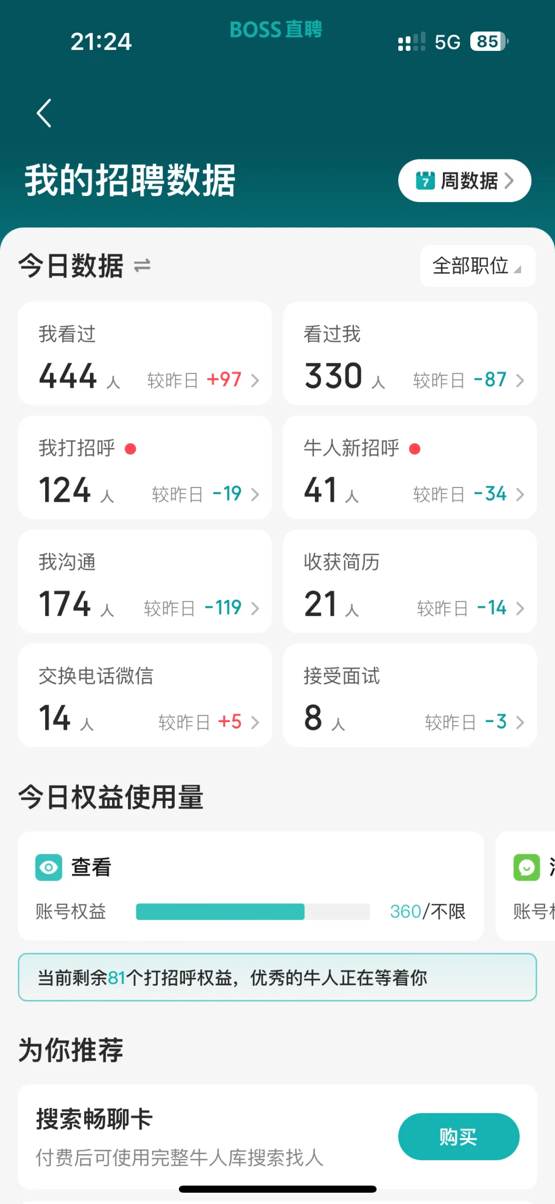入职招聘专员第4天，每天差不多面试10个……