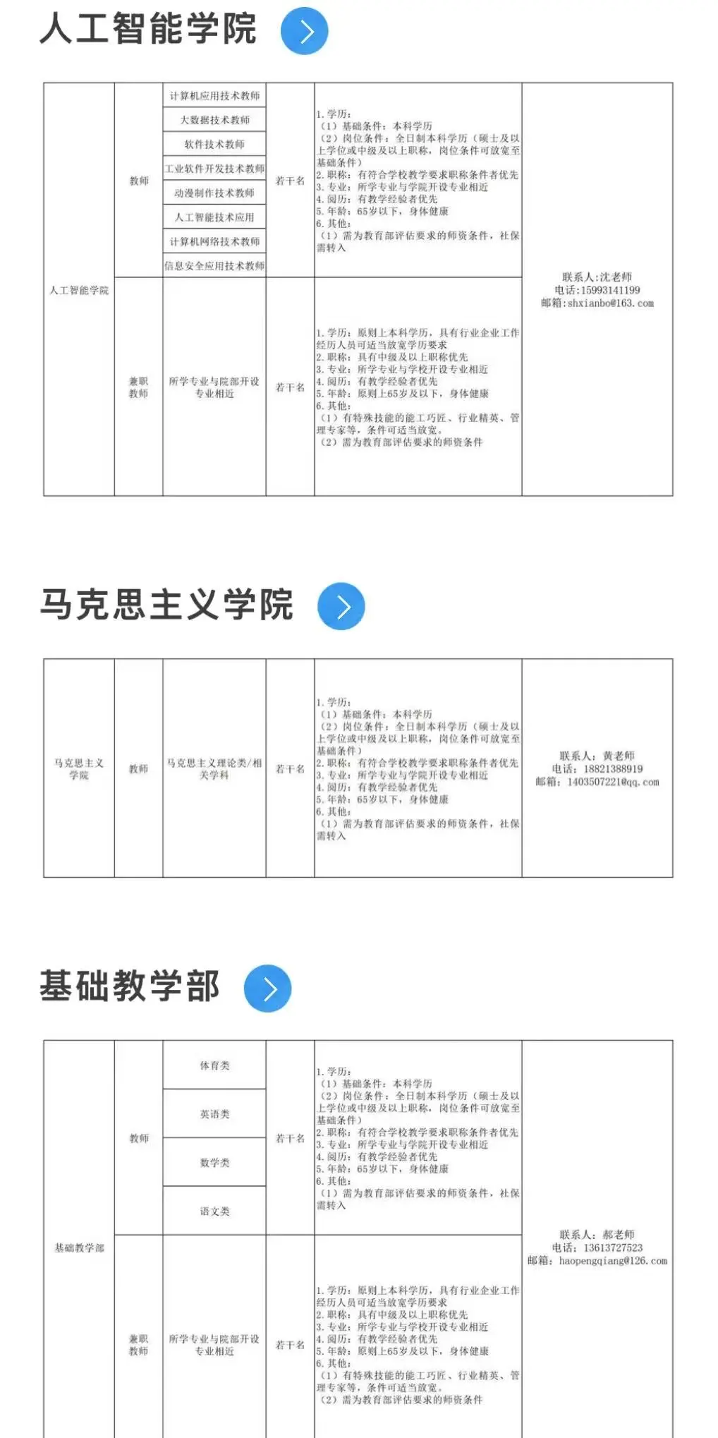 河南安阳大学招聘