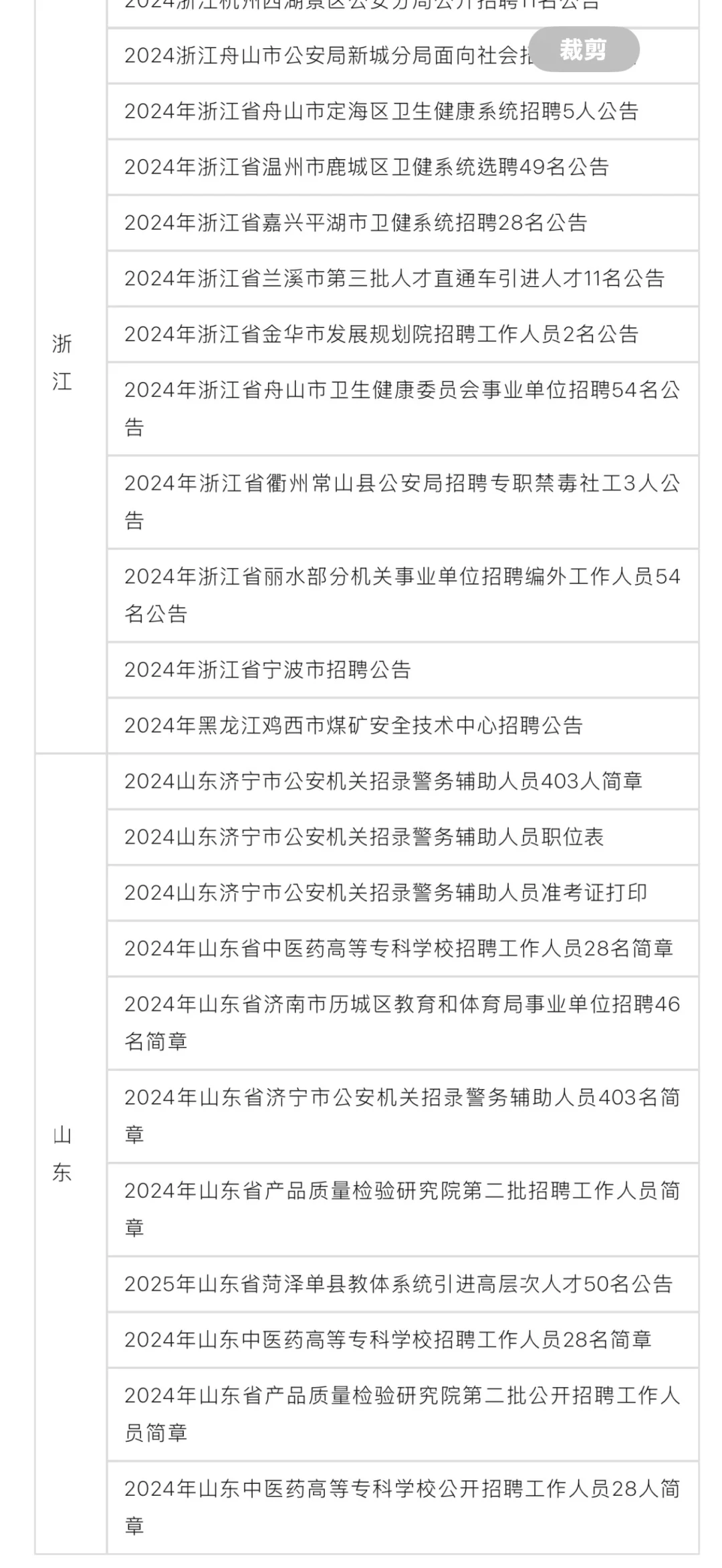 市直有编有岗，全国27省市招4157人