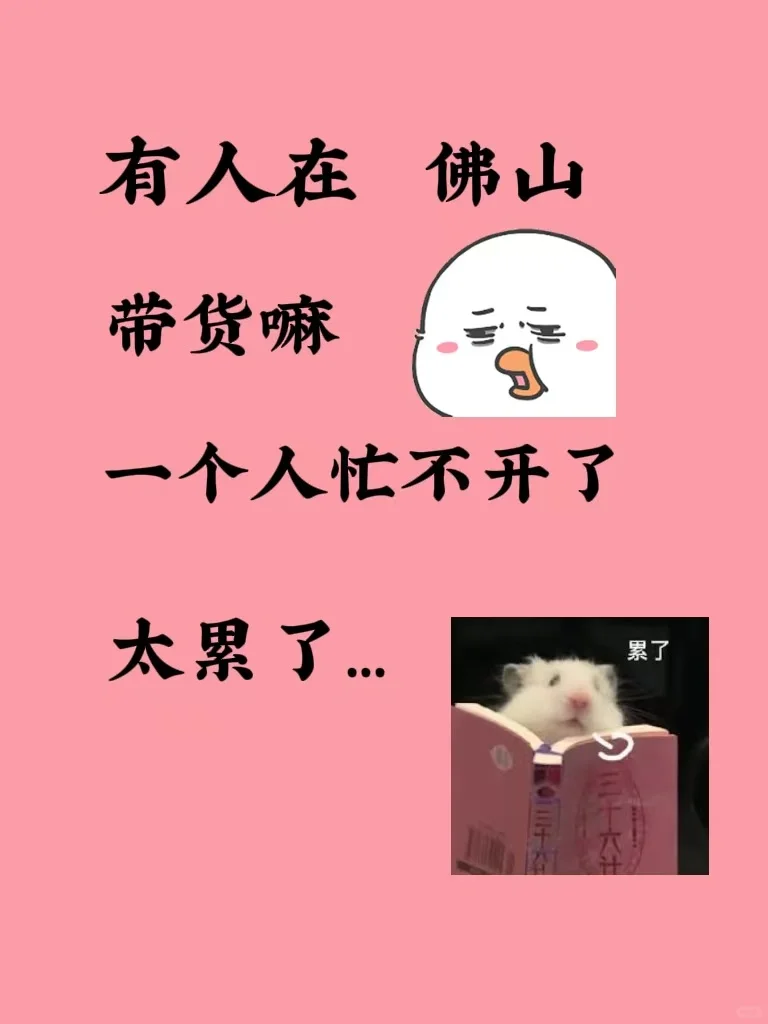 蹲个搭子，地区佛山，不在也行