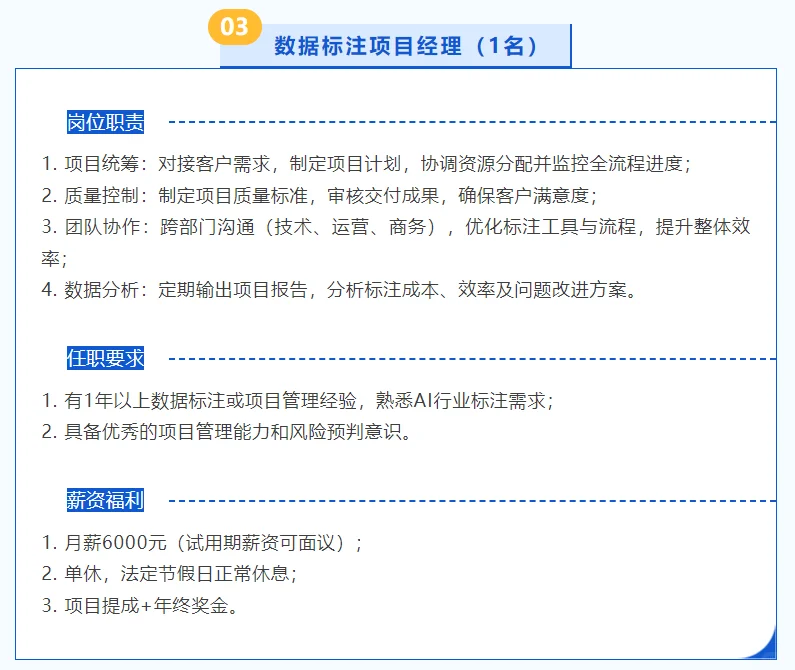 【急聘】数据标注团队扩招！四大核心岗位。