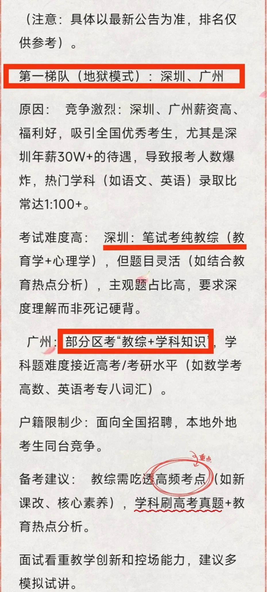 广东各省难度分析！小白不要错过～注意！