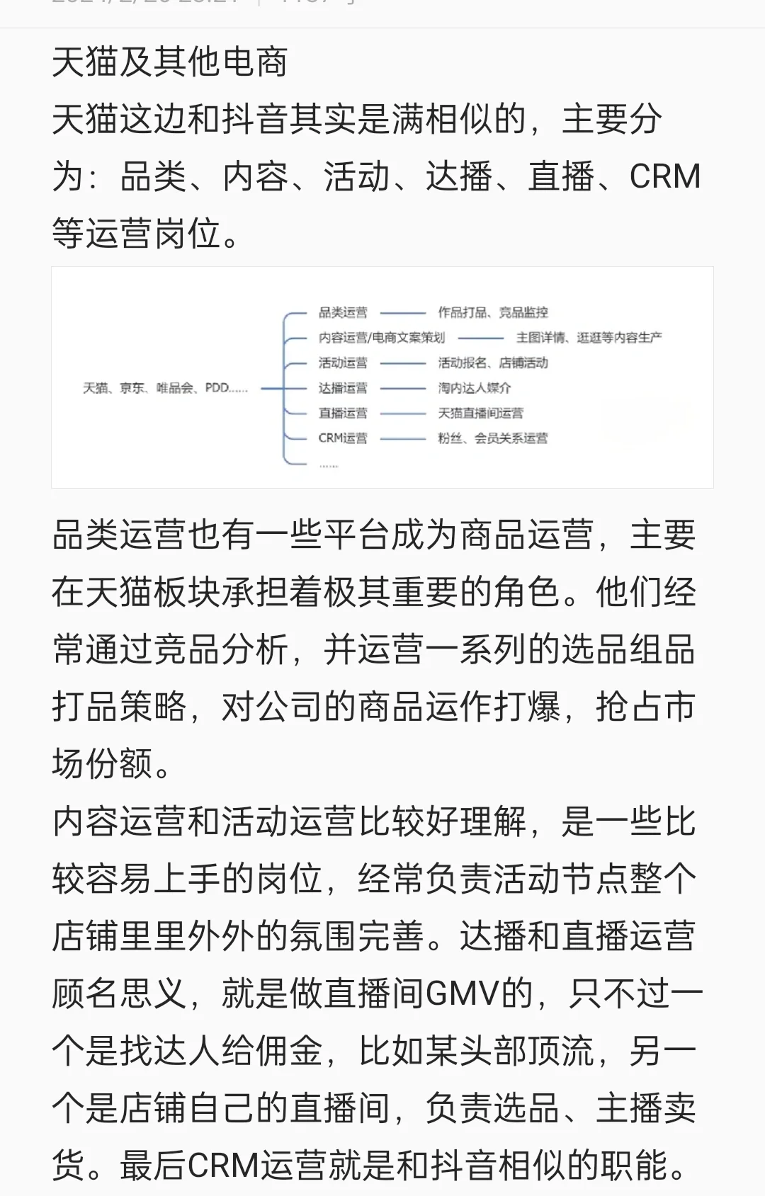 运营岗位职责分析