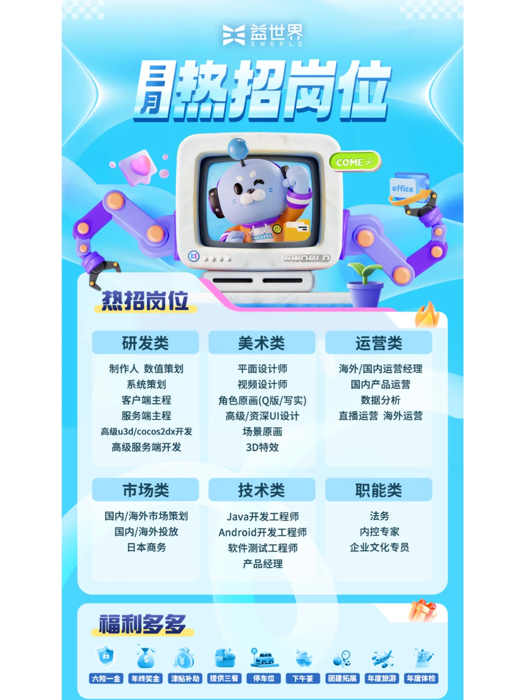 3月份游戏岗位热招汇总（一）