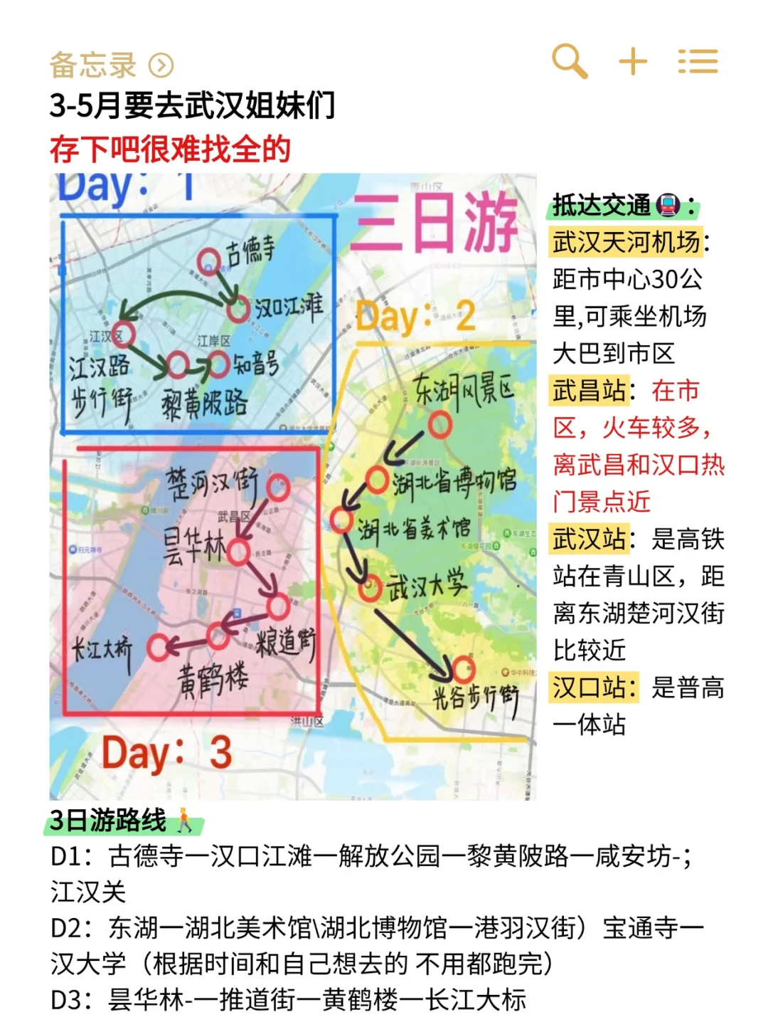 写给3-5月准备来武汉的姐妹 👯超全避雷