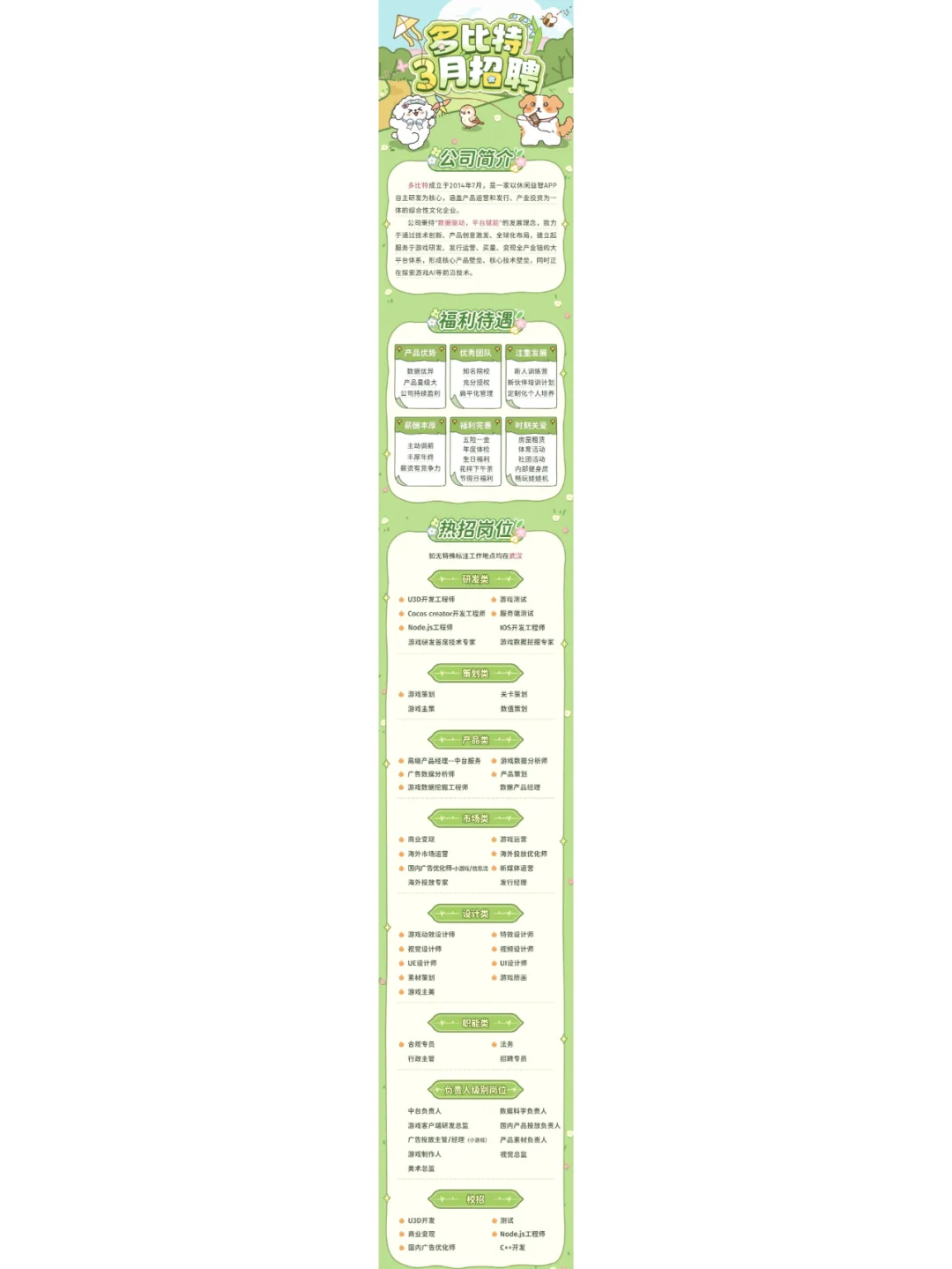 3月份游戏岗位热招汇总（一）