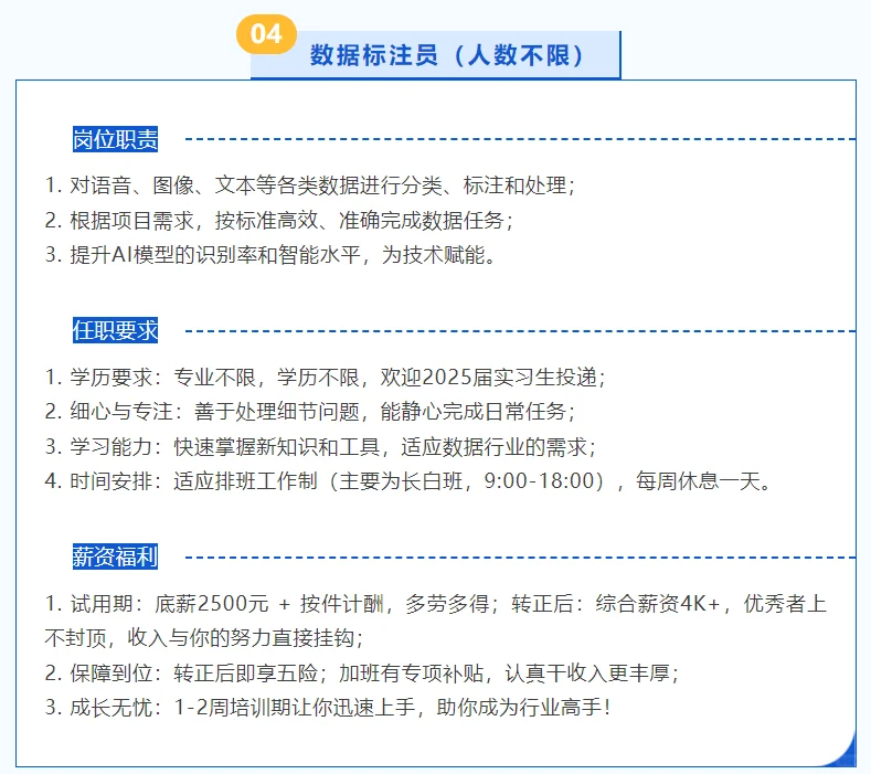 【急聘】数据标注团队扩招！四大核心岗位。