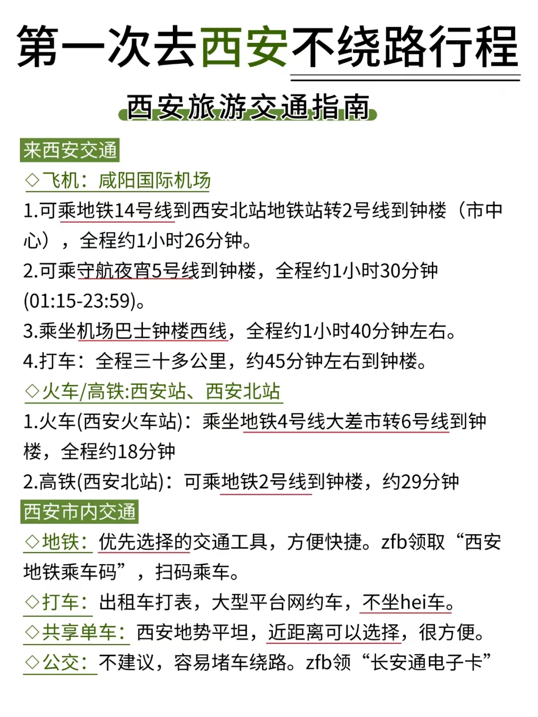 第一次去西安旅游|4天3夜不绕路攻略